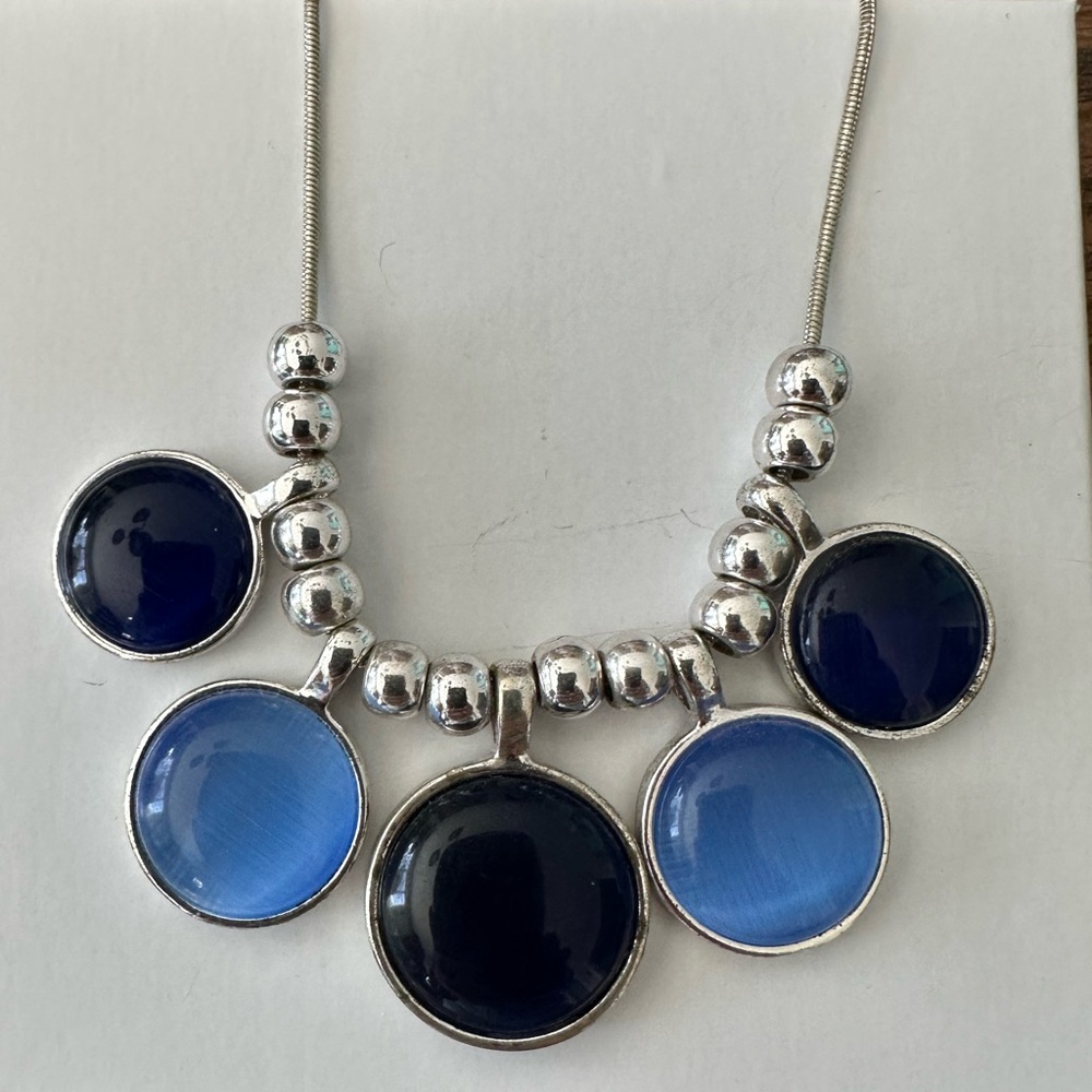 Blue and Silver Necklace